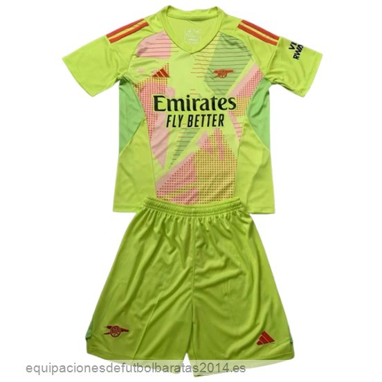 Nuevo Portero Conjunto De Niños Arsenal 24/25 Amarillo Baratas